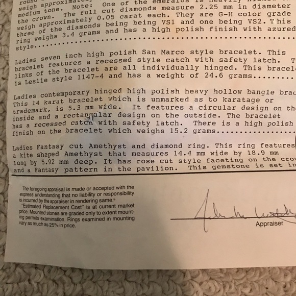 Amethyst fantasy ring 14k setting/ with Diamond accents - Picture 14 of 14